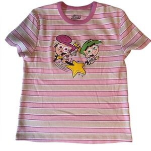 Fairly OddParents Juniors‎ Striped Rib Graphic T-Shirt